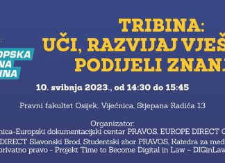 Tribina: Uči, razvijaj vještine, podijeli znanje!