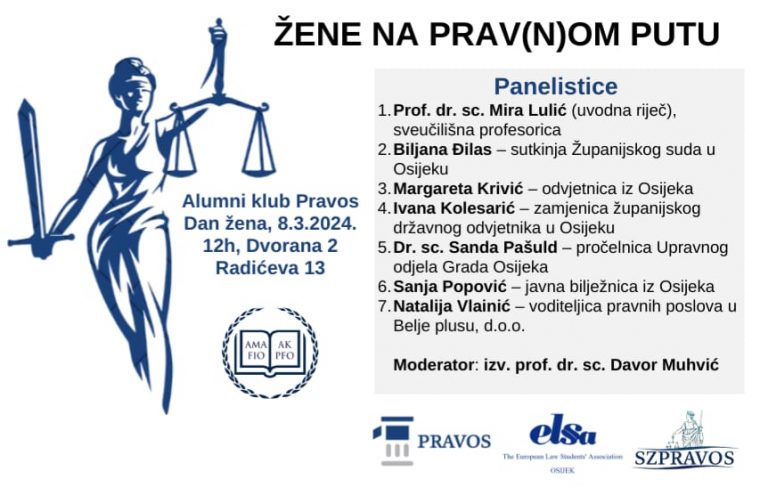 Panel Alumni kluba “Žene na prav(n)om putu” Panel Alumni kluba “Žene na prav(n)om putu”