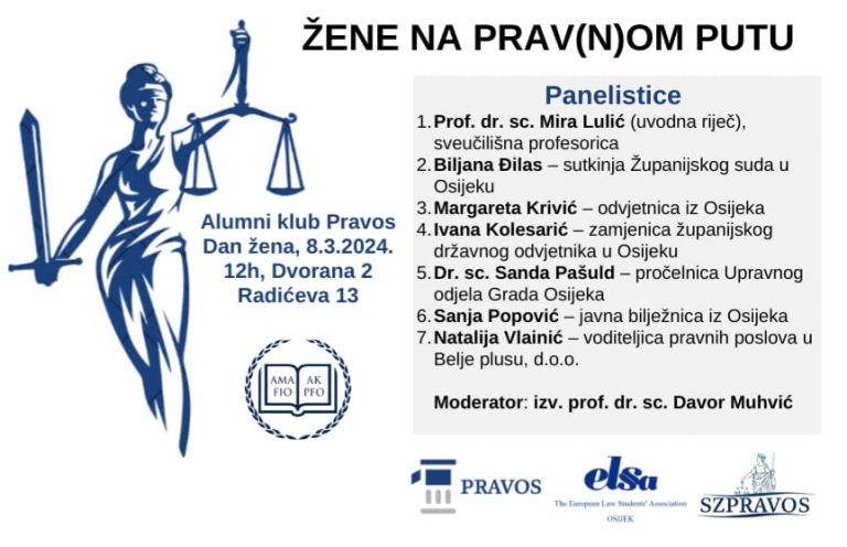 Panel Alumni kluba “Žene na prav(n)om putu”