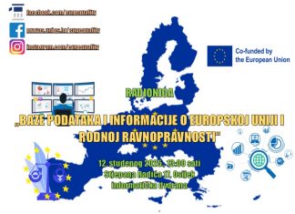 Prijave za radionicu “Baze podataka i informacije o Europskoj uniji i rodnoj ravnopravnosti”