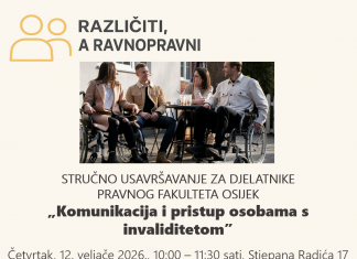 STRUČNO USAVRŠAVANJE “KOMUNIKACIJA I PRISTUP OSOBAMA S INVALIDITETOM”