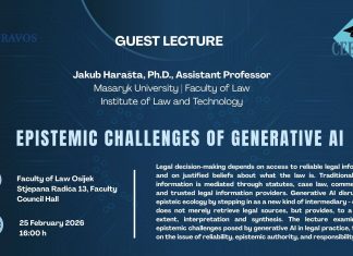 Gostujuće predavanje EPISTEMIC CHALLENGES OF GENERATIVE AI