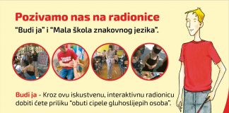 EDUKATIVNE RADIONICE „BUDI JA“ I „MALA ŠKOLA ZNAKOVNOG JEZIKA“