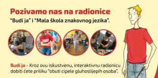 EDUKATIVNE RADIONICE „BUDI JA“ I „MALA ŠKOLA ZNAKOVNOG JEZIKA“