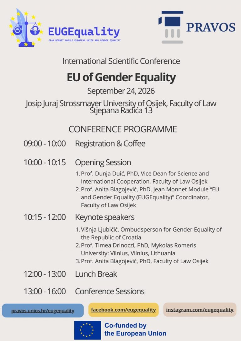 International Scientific Conference “EU of Gender Equality”