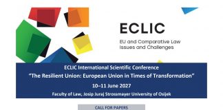 ECLIC 11 – THE RESILIENT UNION: EUROPEAN UNION IN TIMES OF TRANSFORMATION – CALL FOR PAPERS